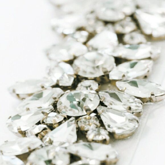 Rhinestone Bridal Belt Sash Wedding Dress Belt Crystal Applique for Bridesmaid main image 9